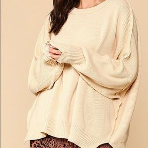 Ivory Oversized Sweater
